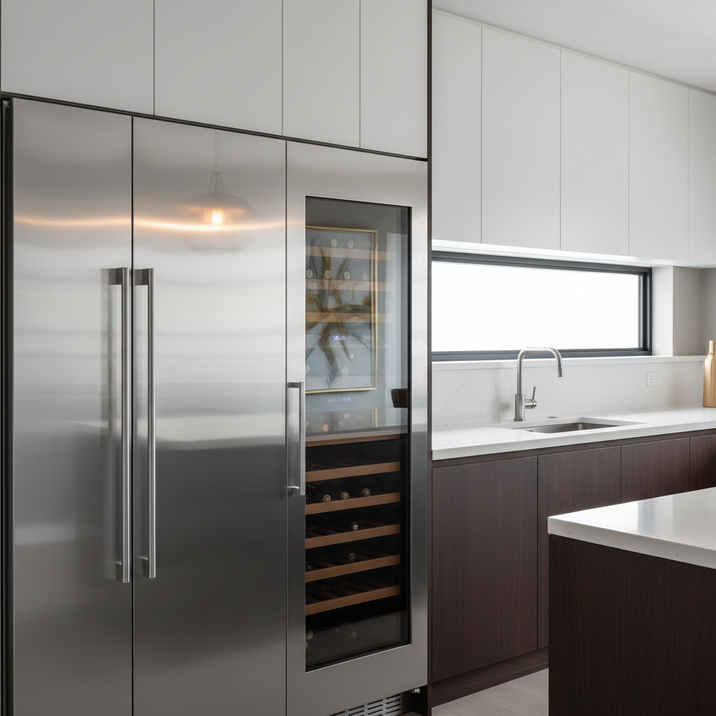 High-end kitchen appliances close-up